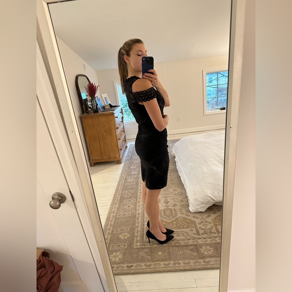 Mademoiselle Philip Marc Lace Cocktail Dress 0022 - Picture 2 of 6